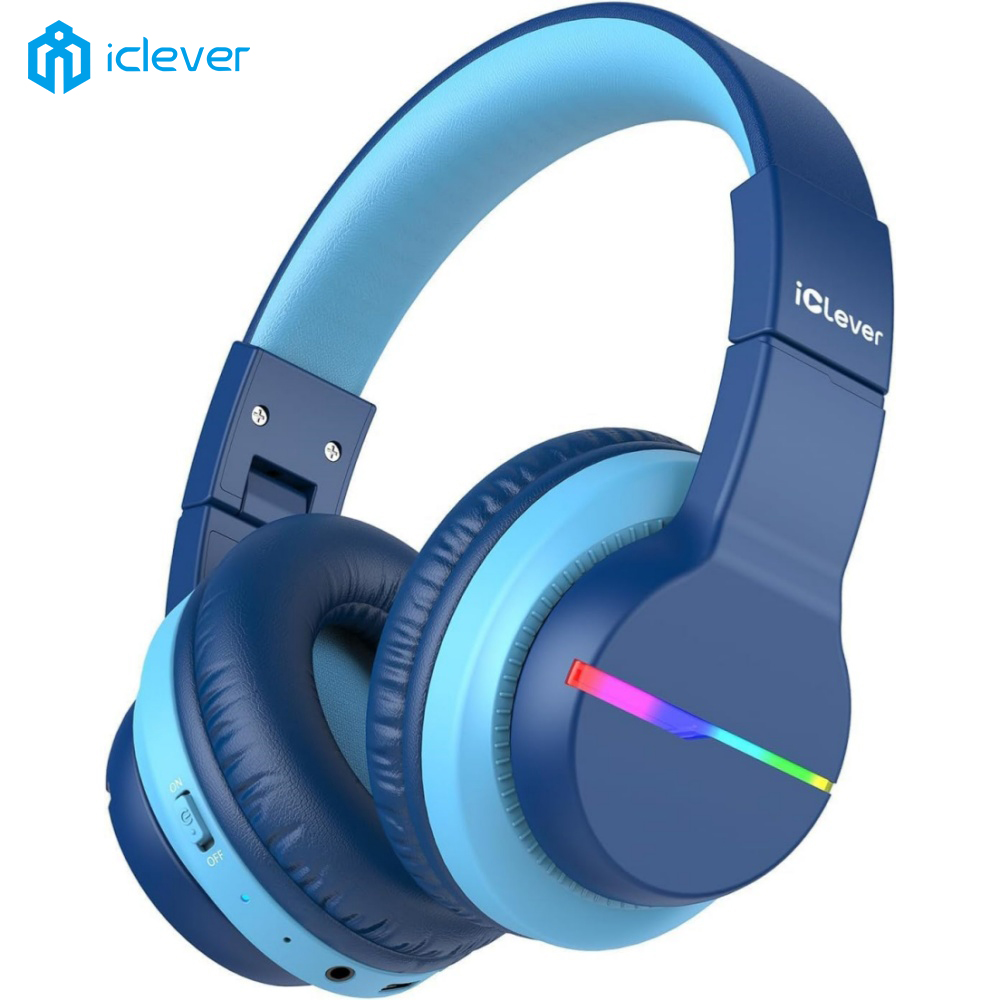 Anc Wireless Over Ear Headphones - iClever BTH12 어린이용 블루투스 헤드폰, 85시간